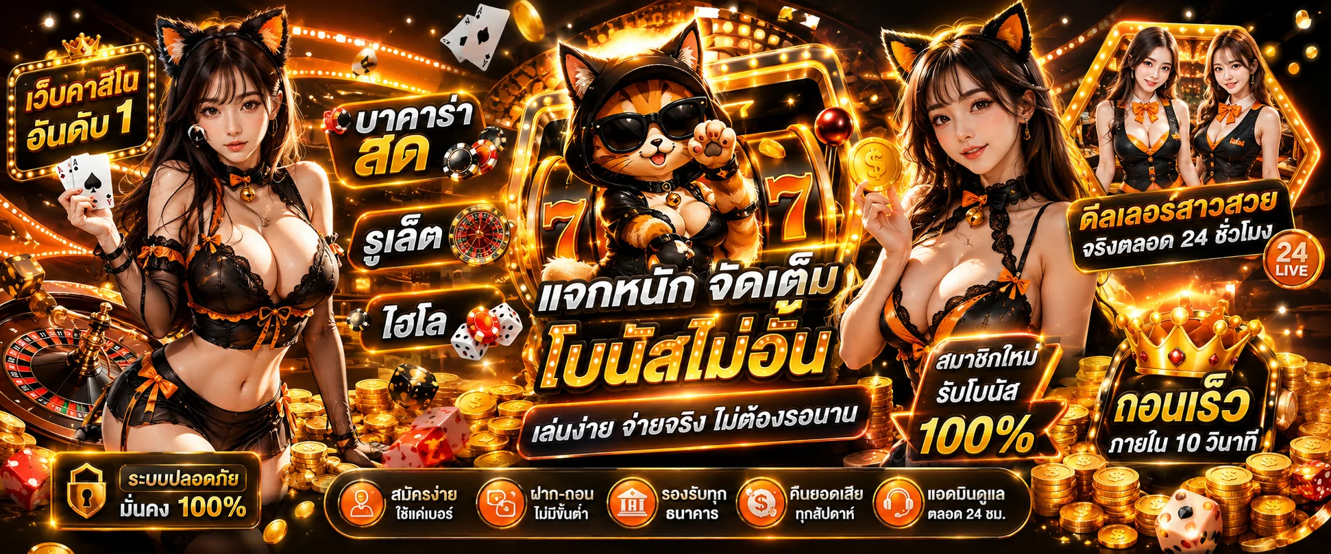 คาสิโนออนไลน์ FIN882 บาคาร่าสดดีลเลอร์จริง รูเล็ต เสือมังกร 24 ชั่วโมง